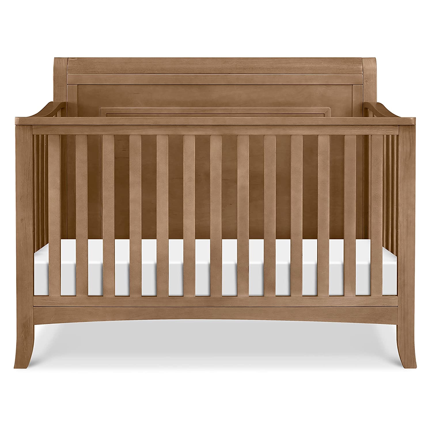 YELROL Anders 4-in-1 Convertible Crib in Hazelnut  Greenguard Gold Certified