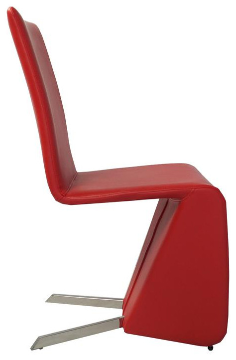 Bernice Dining Chairs in Red   Contemporary   Dining Chairs   by BisonOffice  Houzz