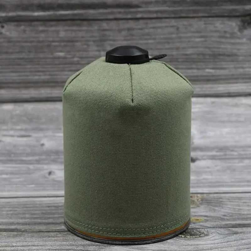 Gas Tank Cover Propane Canisters Cover Camping Cooking Tools Accessories Canvas Gas Tank Collision Protective Bag