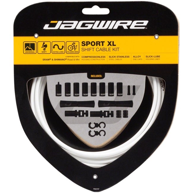 Jagwire Sport XL Shift Cable Kit - SRAM Shimano - White