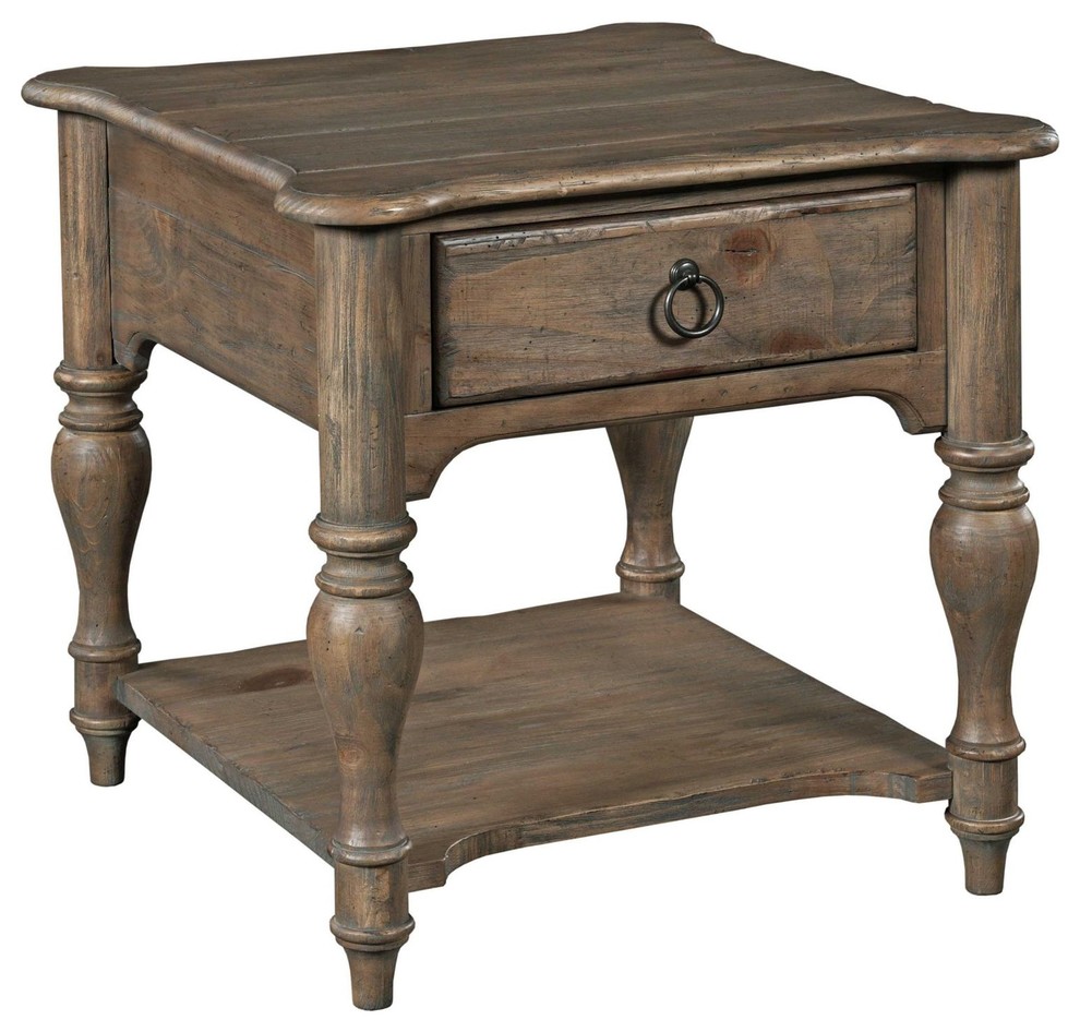 Kincaid Furniture Weatherford End Table  Heather   Traditional   Side Tables And End Tables   by Unlimited Furniture Group  Houzz