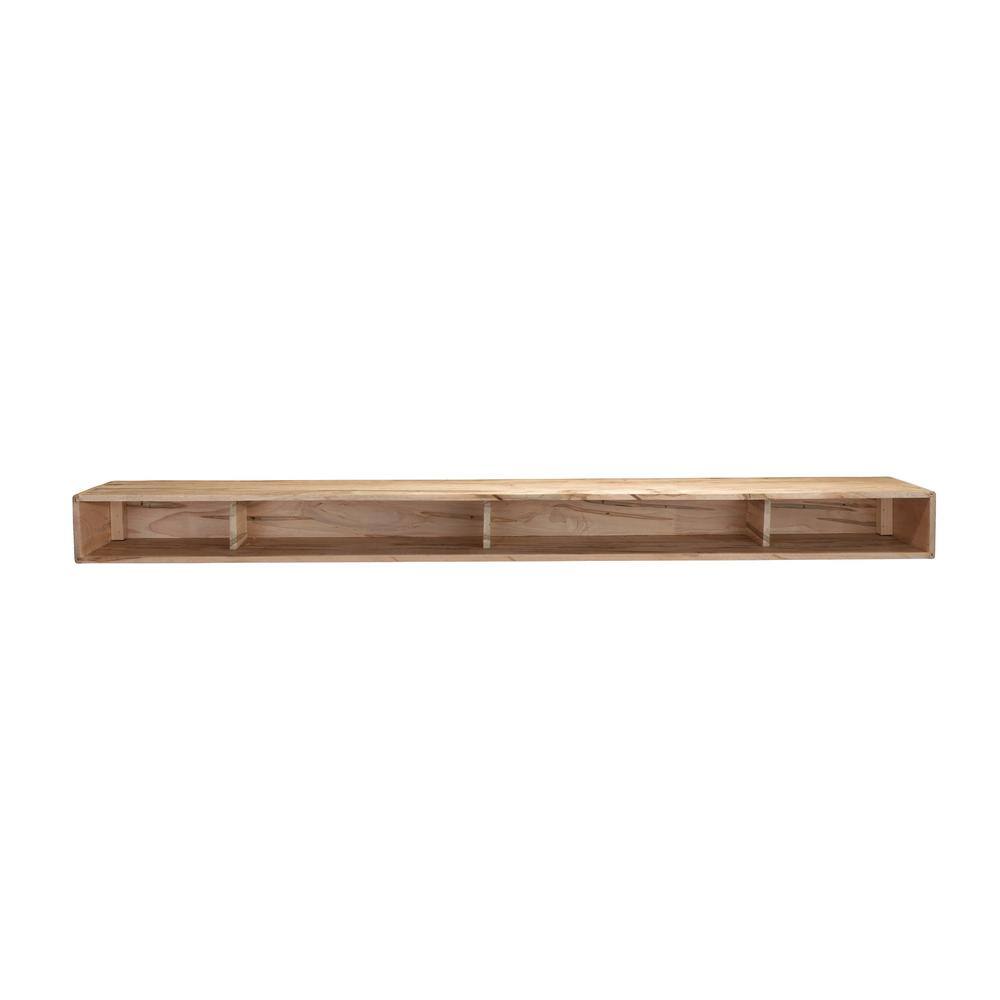 Ornamental Mouldings Rustic Plain 3 ft. Cap-Shelf Mantel RUSTIC3WM