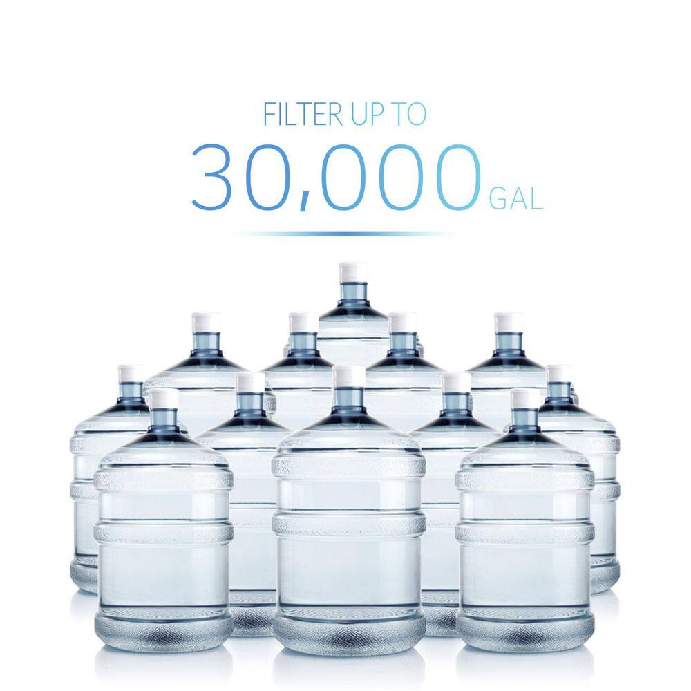 ISPRING 3-Stage Whole House Water Filtration System w 20 in. x 2.5 in. Oversized Fine Sediment and Carbon Block Filters WCB32-O