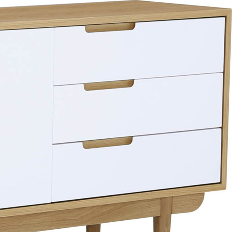 NAKULA Sideboard Buffet 180cm - Natural & White