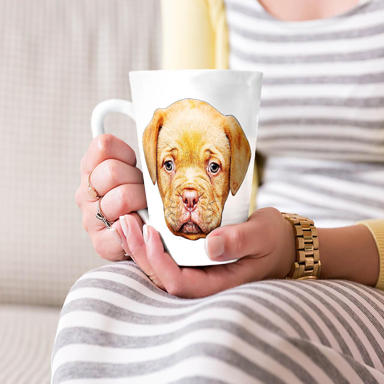 Puppy Love Adorable Dog NEW White Tea Coffee Ceramic Latte Mug 17 oz | Wellcoda