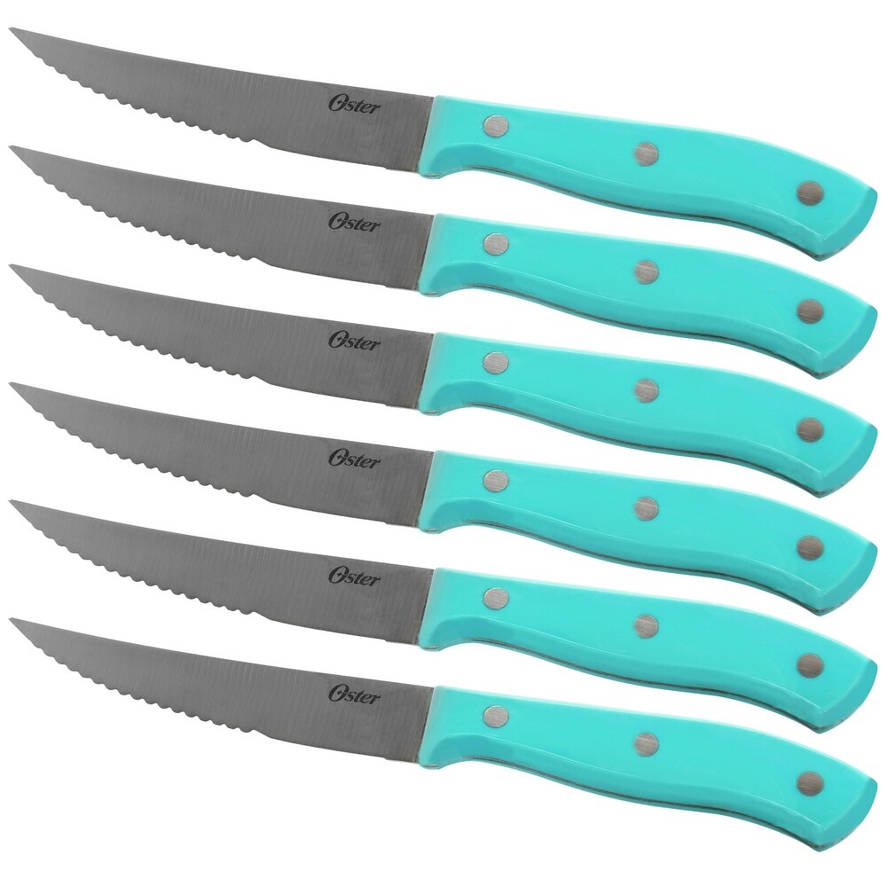 14 Piece Lightweight Stainless Steel Cutlery Set with Teal