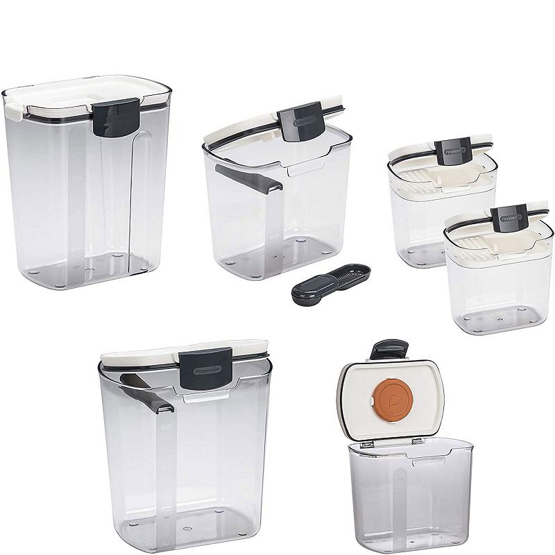 Progressive International Prepworks ProKeeper 6 Piece Food Storage Set， White