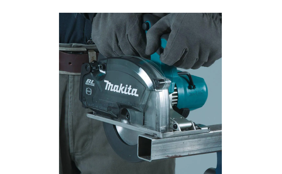 Makita XSC04Z 18-Volt LXT Lithium-Ion Brushless Cordless 5-7/8 in. Metal Cutting Saw with Electric Brake and Chip Collector Tool-Only