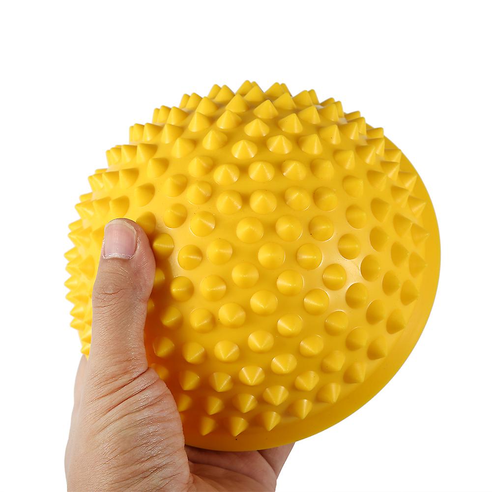 Half Round Pvc Massage Ball Yoga Balls Fitness Exercise Gym Massageryellow