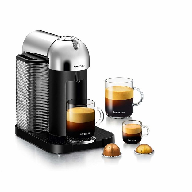 Nespresso Vertuo Chrome Coffee Maker And Espresso Machine By Breville