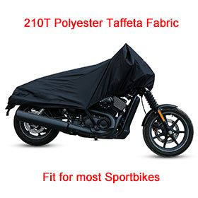 Unique Bargains Motorcycle Half Cover m Black Outdoor Waterproof Rain Dust UV Protector