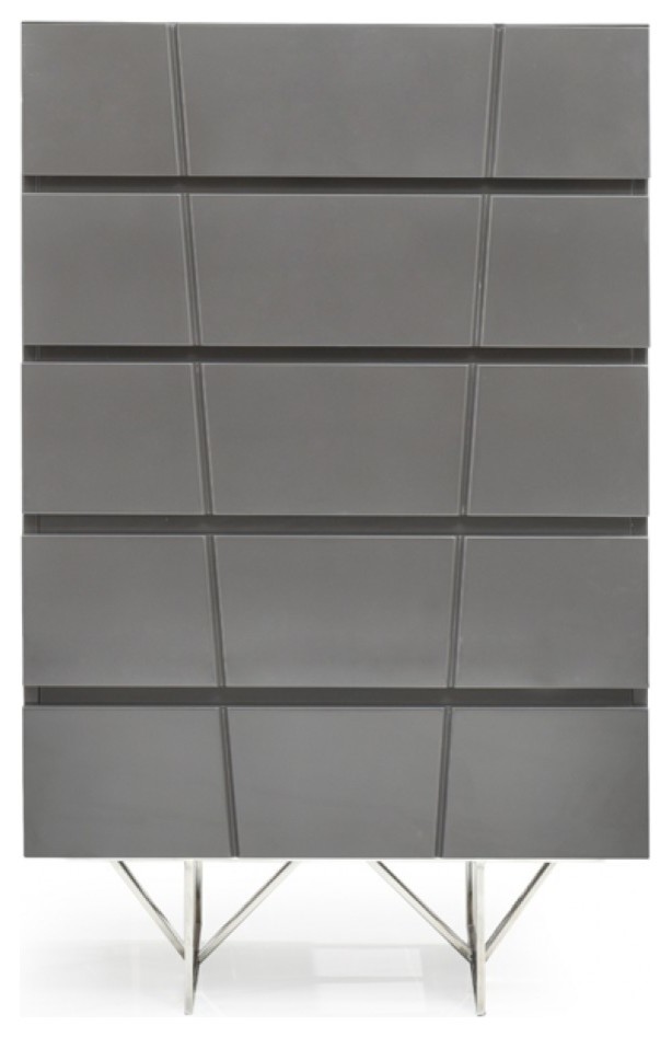 Modrest Chrysler Modern Gray Chest   Contemporary   Accent Chests And Cabinets   by Vig Furniture Inc.  Houzz