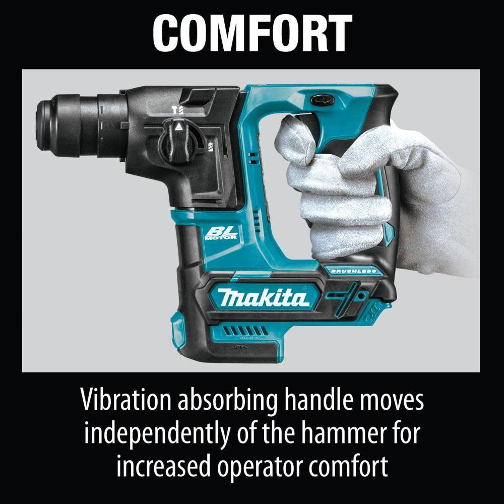 Makita 12V Max CXT Lithium-Ion Brushless Cordless 5/8 In. Rotary Hammer Tool Only RH01Z from Makita