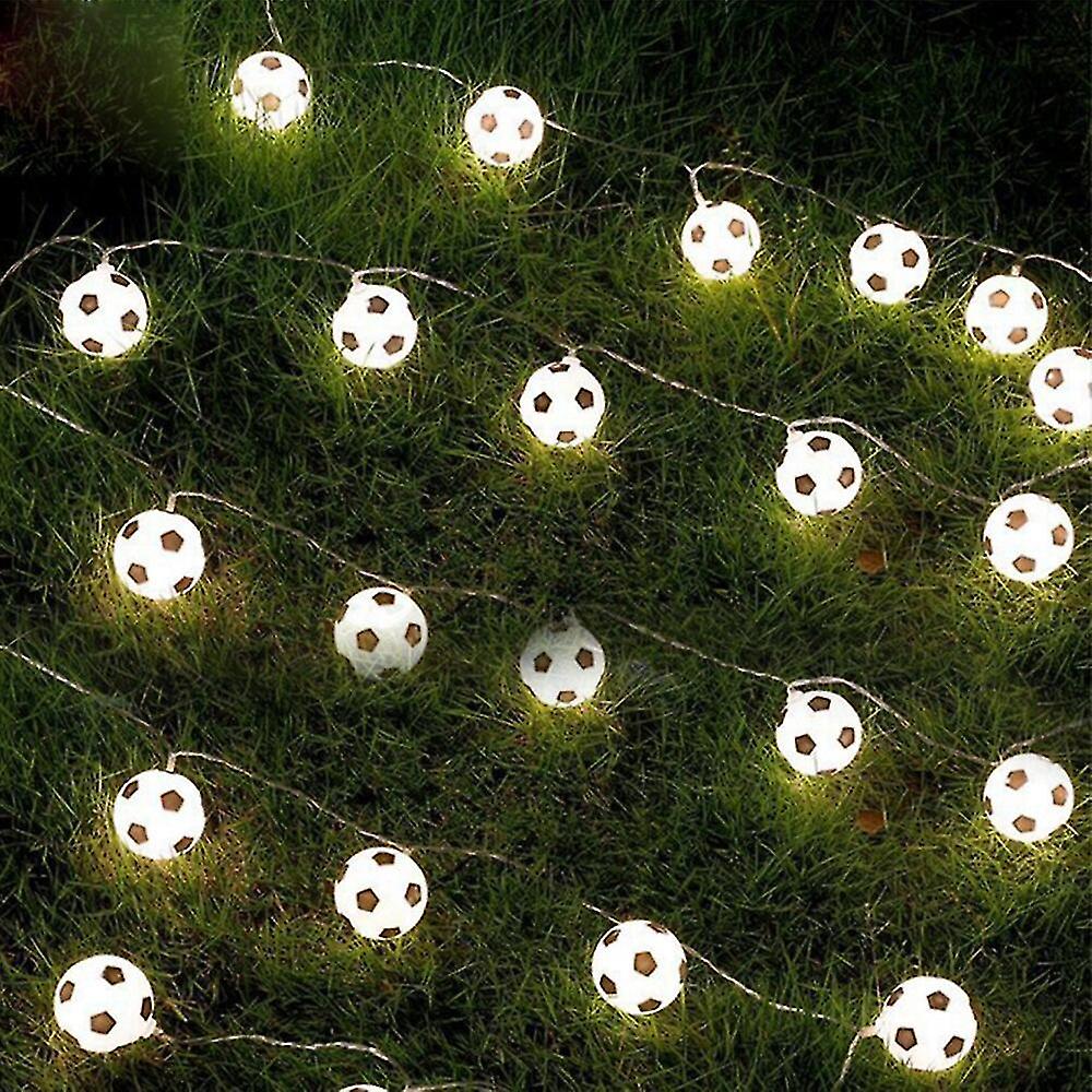 3m Led Soccer Balls String Lights Garland Usb Powered Football Christmas Fairy Lights