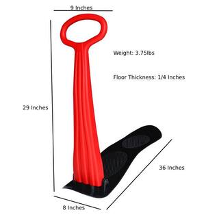 Ejoy Fold-Up Snow Ski Scooter with Grip Handle Snow Sled for Winter Use in Red Color SnowScooter_Red_1pc