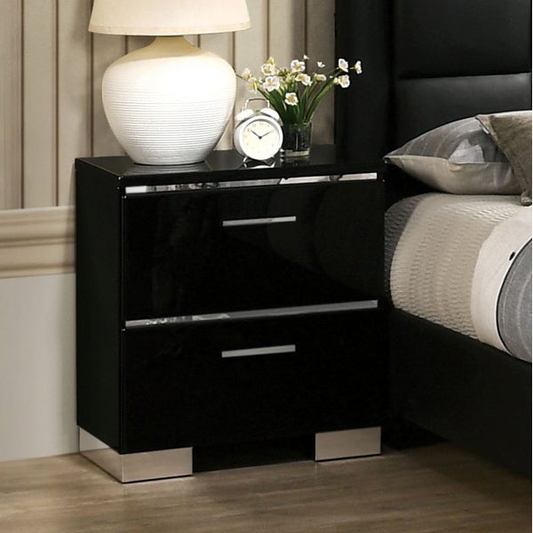 Furniture of America Zuir Contemporary Black 2-piece Bedroom Set - - 31747154