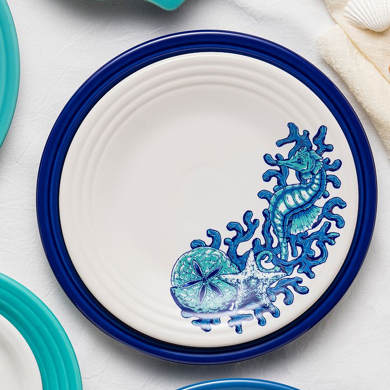 Fiesta Coastal Seahorse 9-in. Luncheon Plate