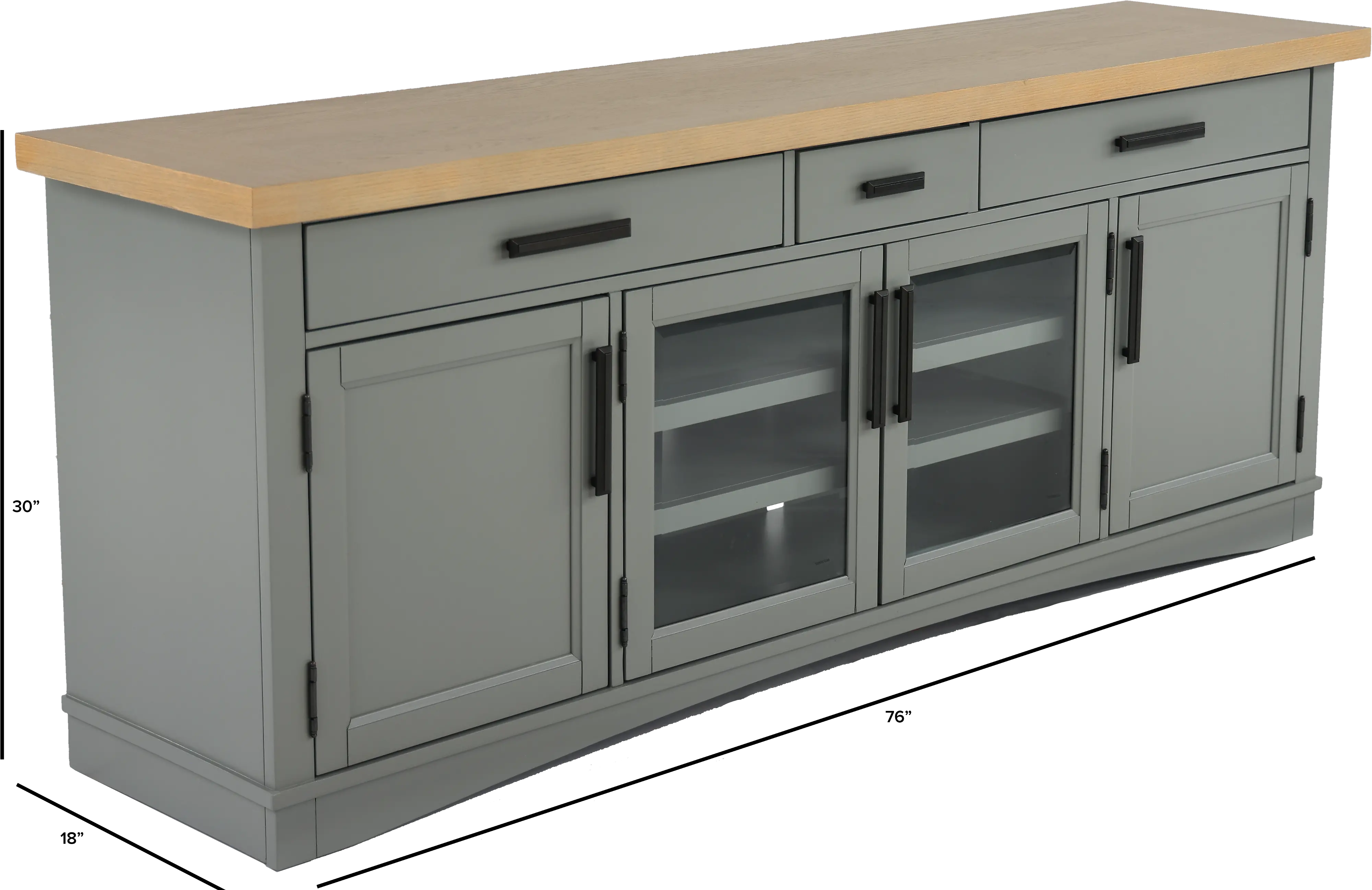 Amy Dove Gray 76 TV Stand