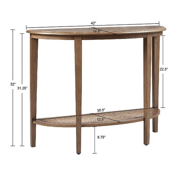 Madison Park Ashby Half Moon Console Table