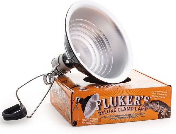 Fluker's Ceramic Clamp Lamp， 8.5-in