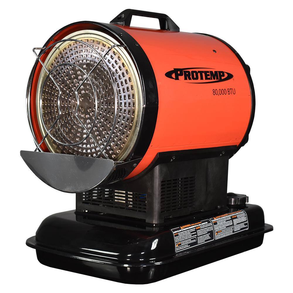 ProTemp 80000 BTU Radiant KeroseneDiesel Space Heater with Silent Drive PT-80-OFR