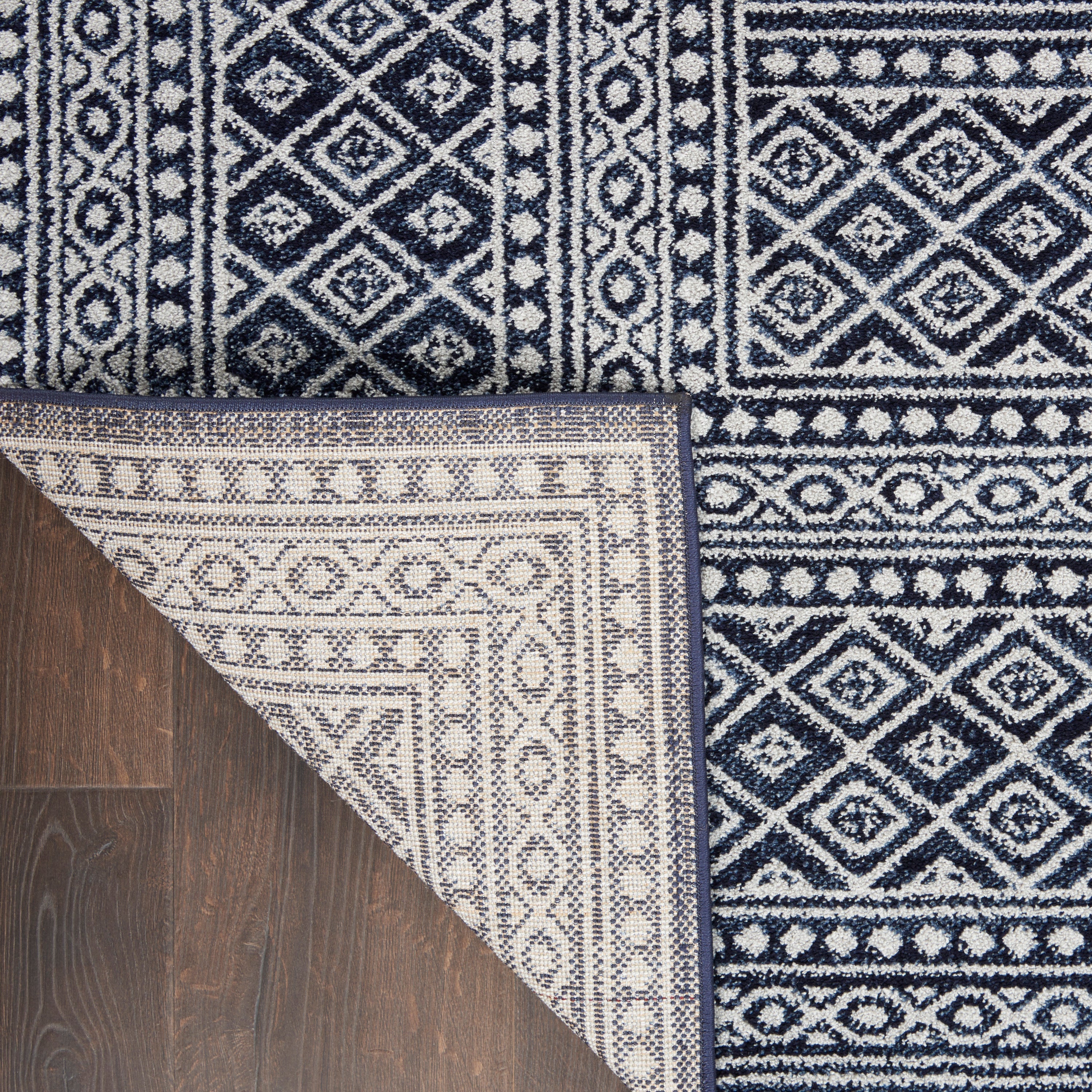 Palermo Navy/Grey Rug