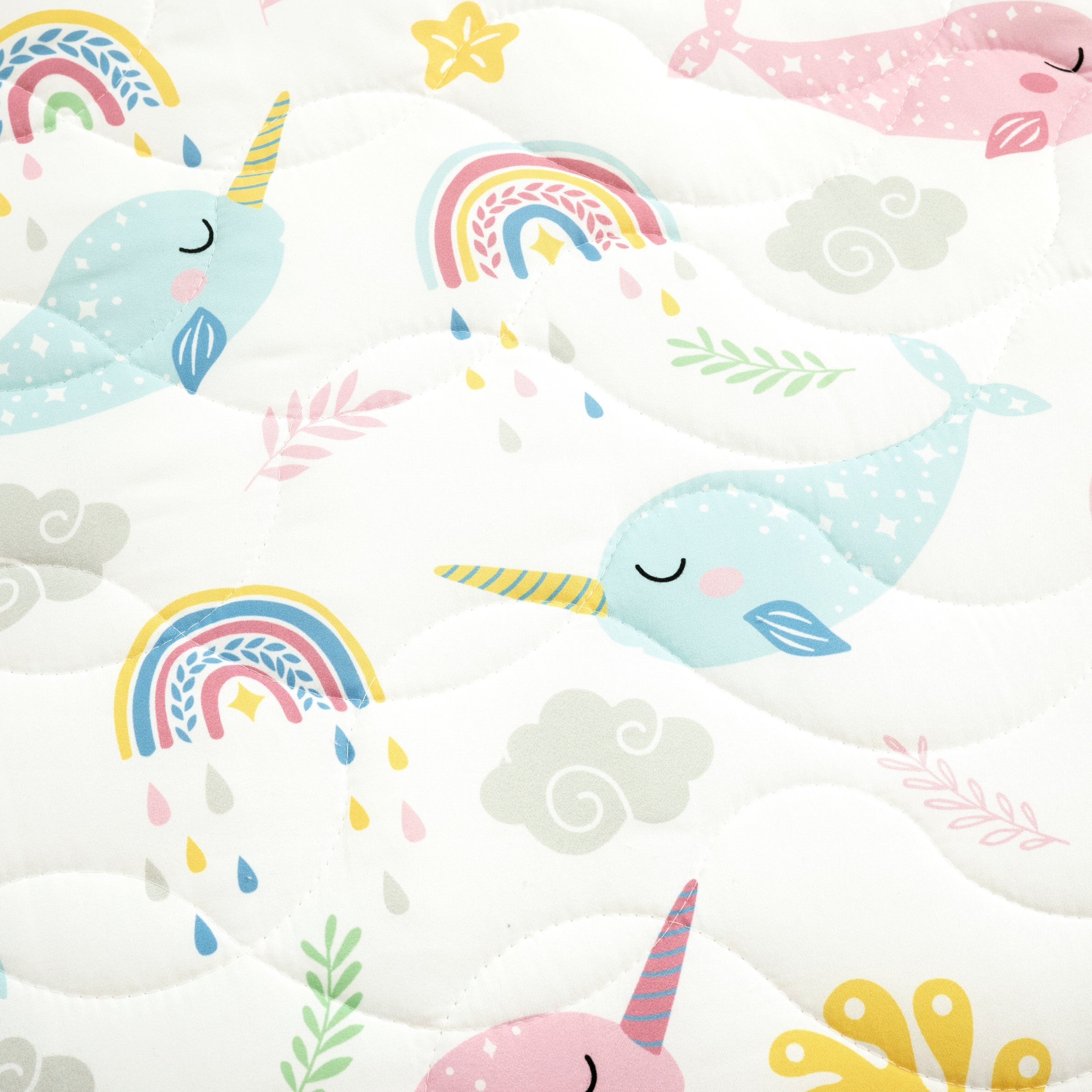 Magical Narwhal Reversible Quilt Set