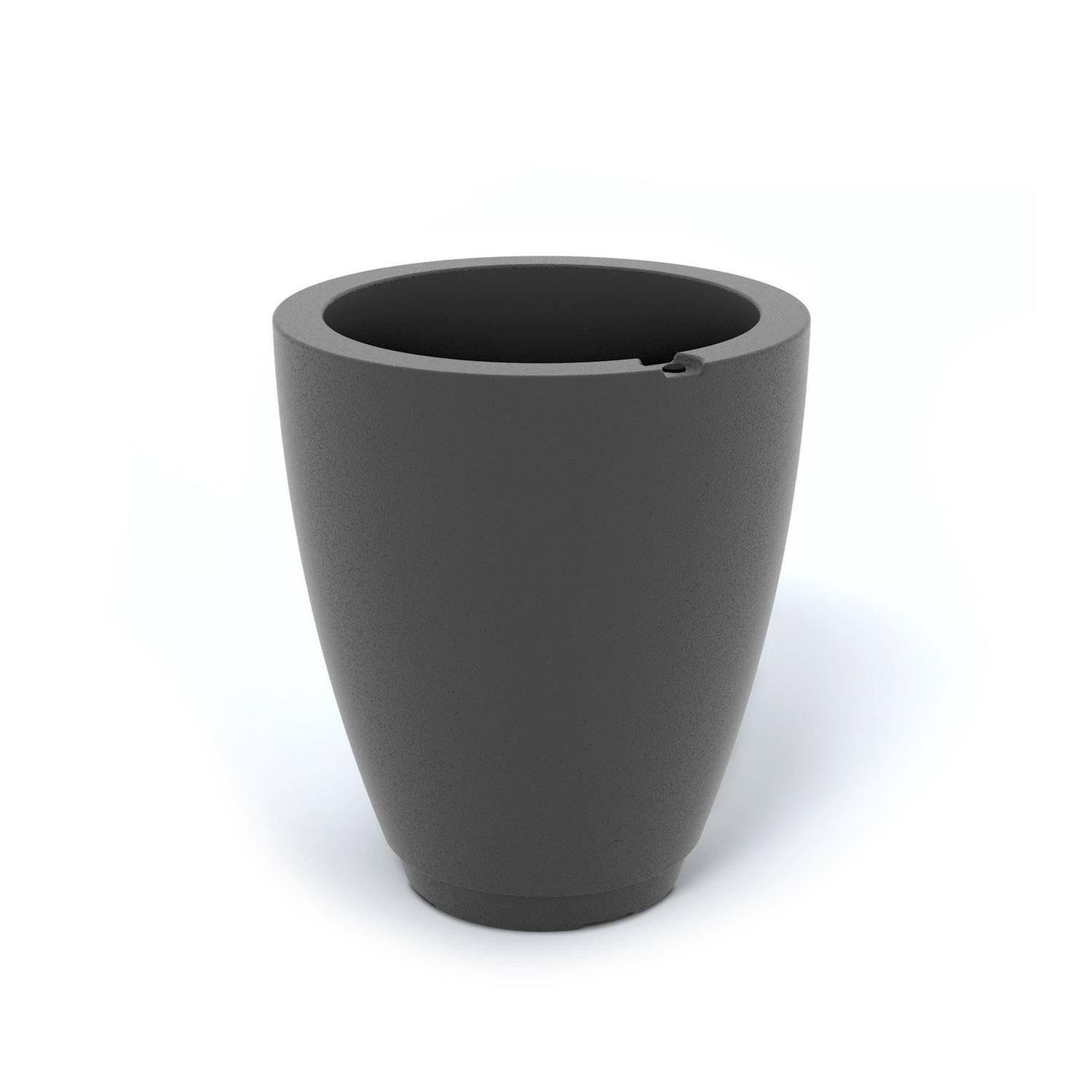 Mayne Caprio 18in x 16in Tall Planter 8211 Graphite Grey  Crowdfused