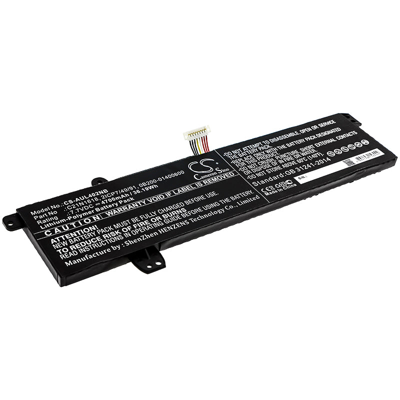 Asus E402BA E402BA1R E402BA2A E402BA2B E402BAf Replacement Battery BatteryClerkcom Laptop and Notebook