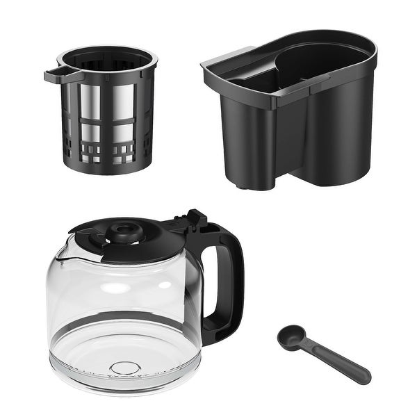 12-Cup Grind and Brew Coffee Maker with Integrated Grinder Black