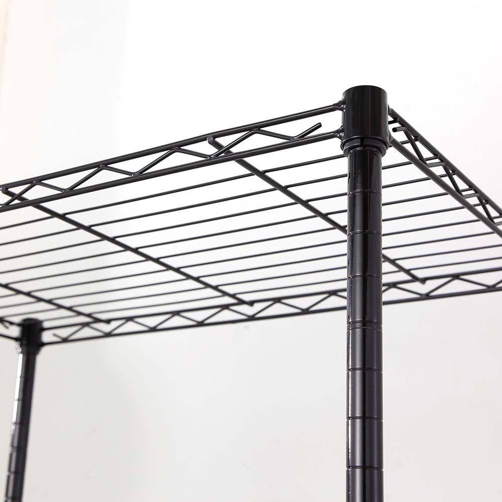 mzg 5 Tier Black Coating Utility Wire Shelving Unit 18 in. x 36 in. x 72 in. E4590180OK501LB