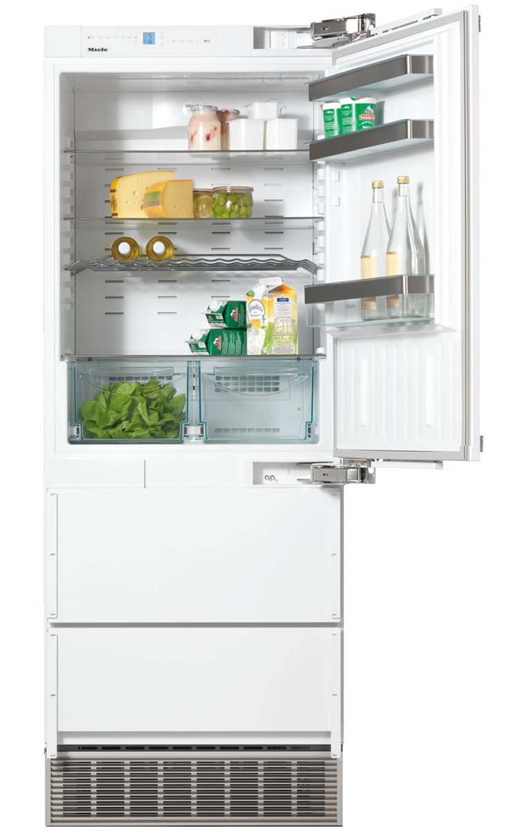 Miele KFN 9859 IDE RE PerfectCool 30-Inch Right-Hinge Bottom Mount Refrigerator in Panel-Ready