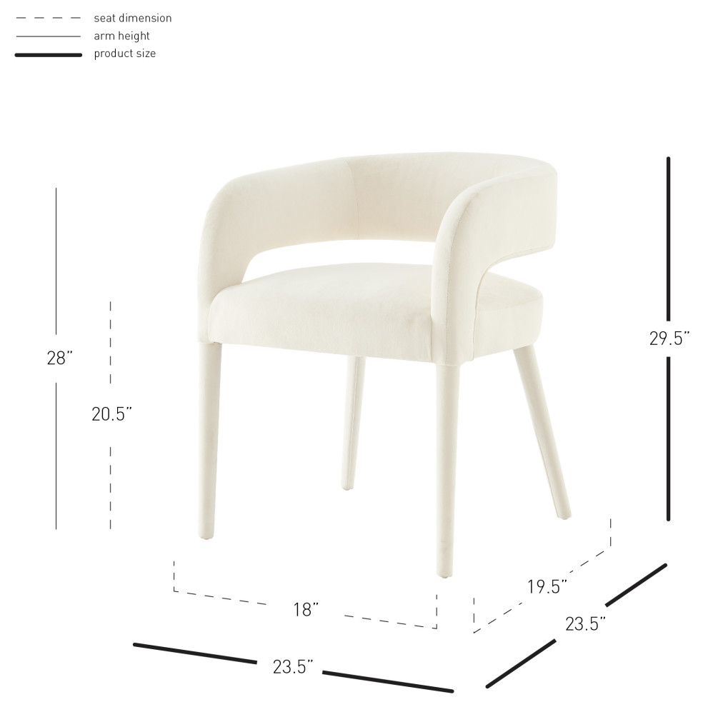 Lauryn Velvet Dining Side Chair   Modern   Dining Chairs   by New Pacific Direct Inc.  Houzz