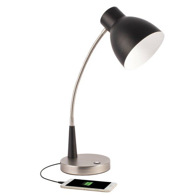 Wellness Series Adjust Desk Lamp Black includes Led Light Bulb Ottlite