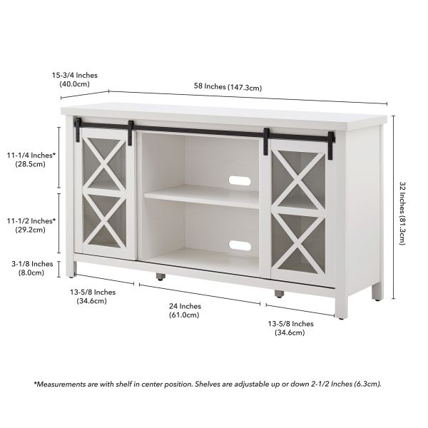 Clementine Rectangular TV Stand for TV's up to 65