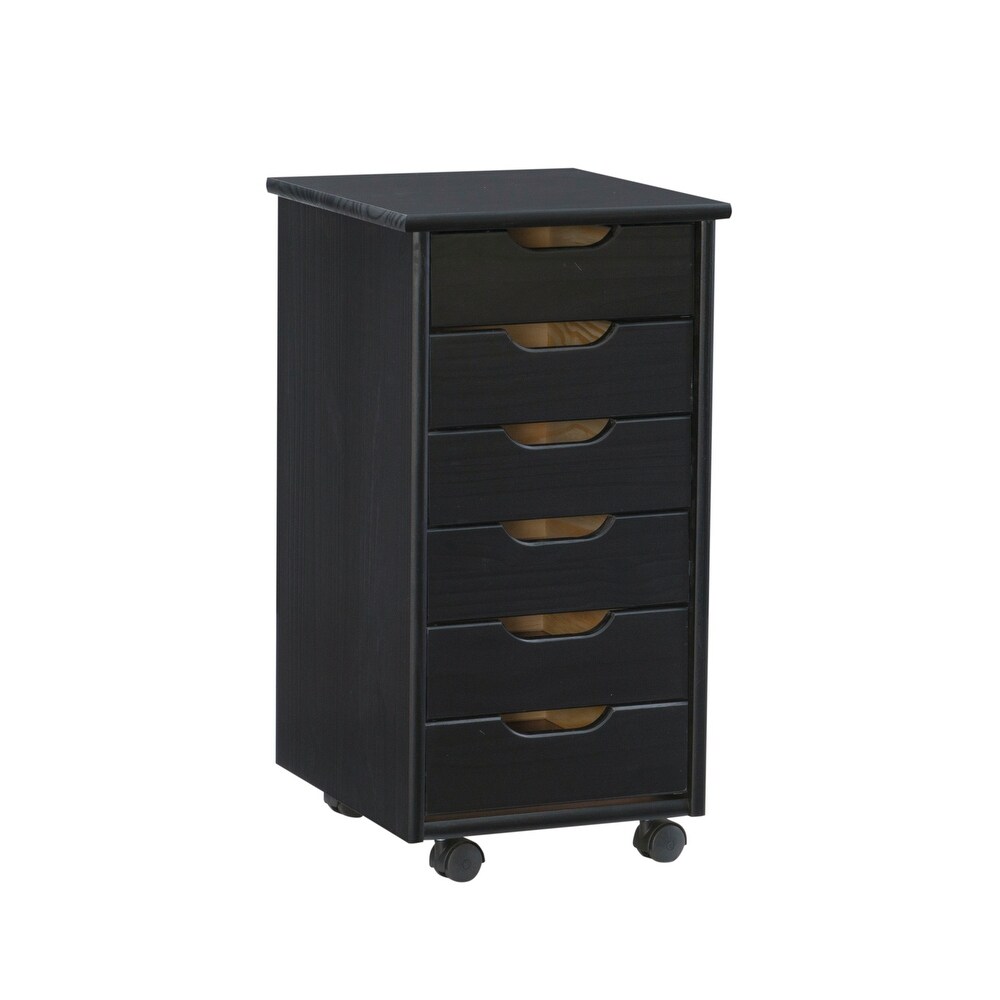 Bridgton Six Drawer Roll Cart