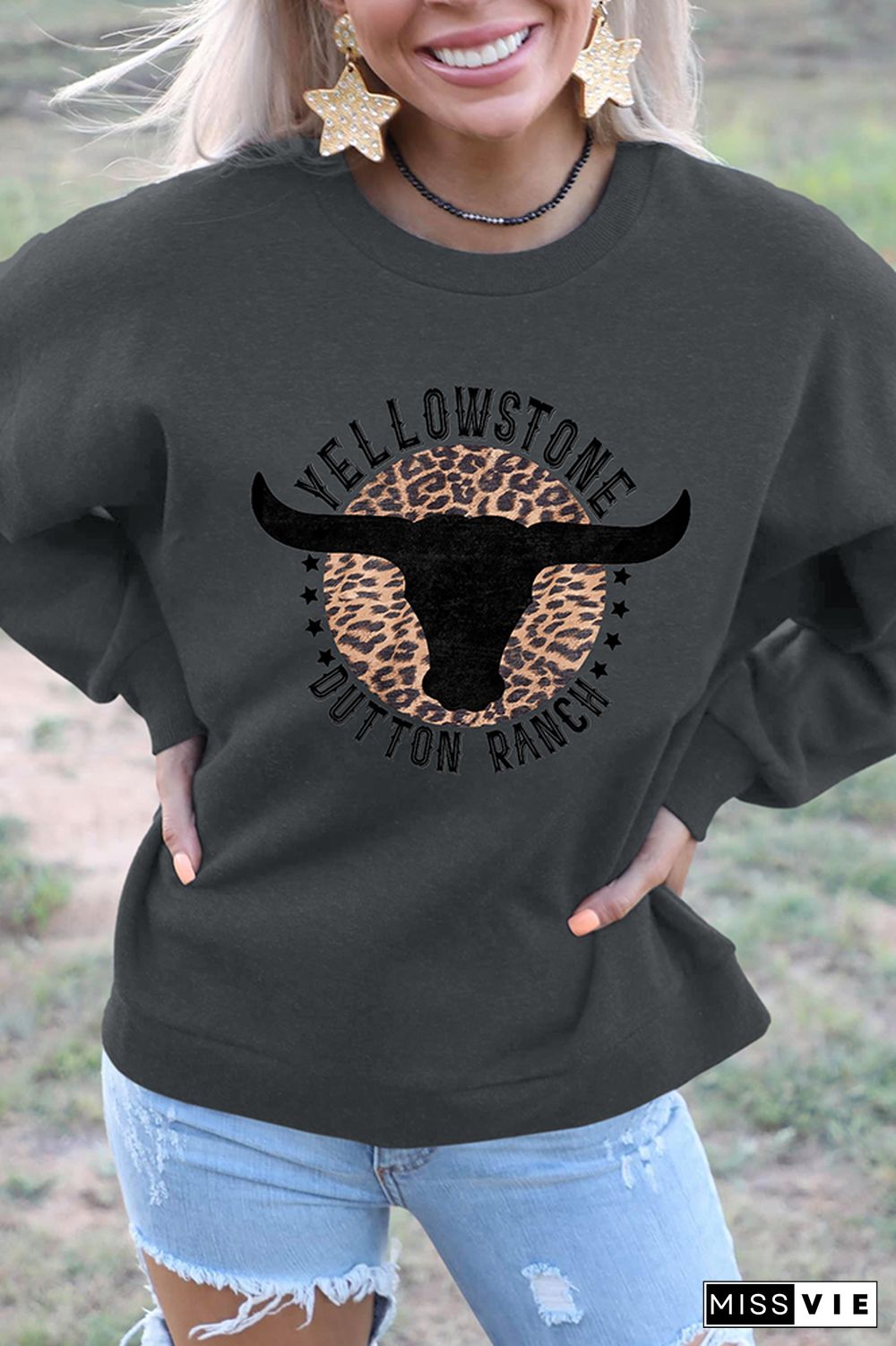 Yellowstone Dutton Ranch Pullover Longsleeve Sweatshirt Wholesale