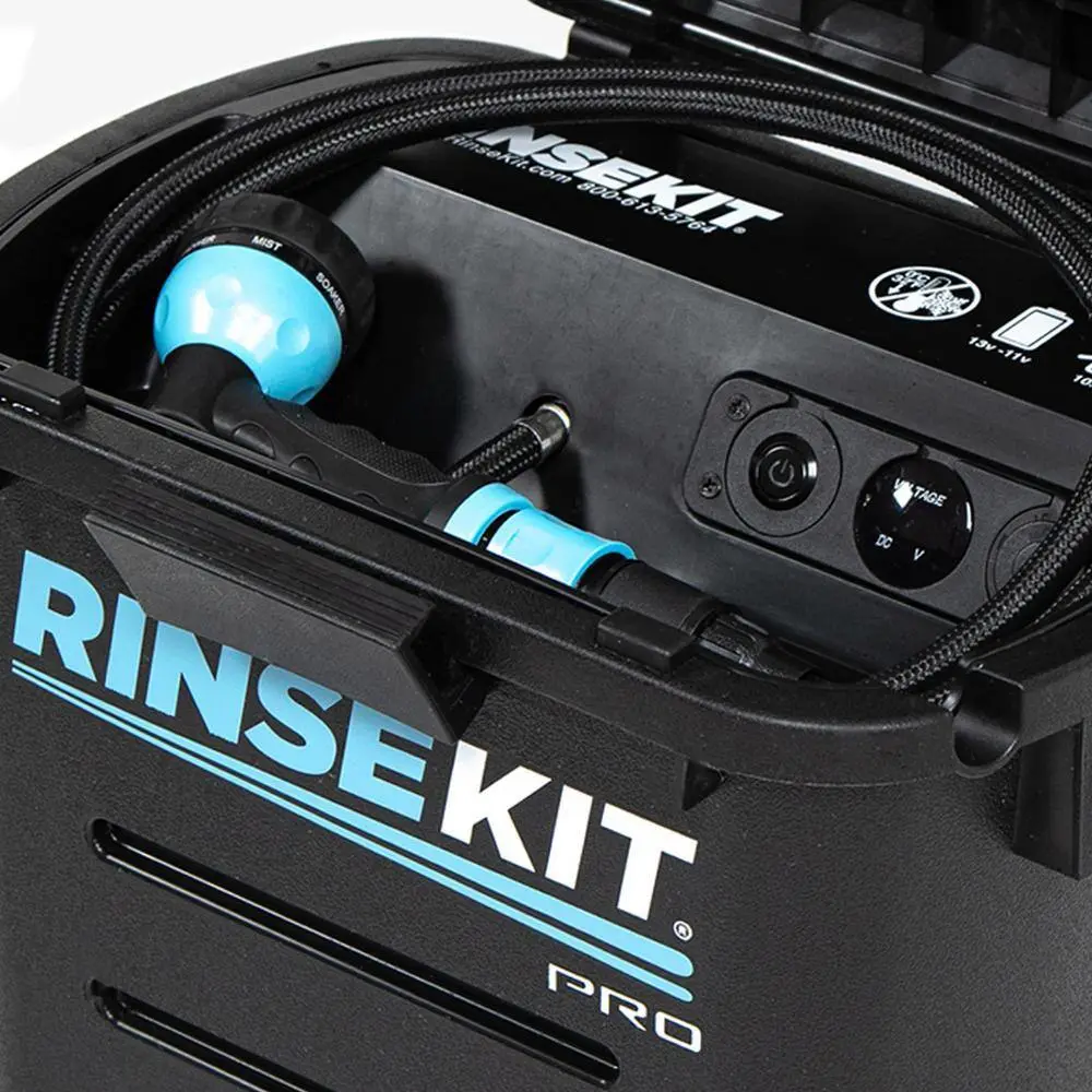 RinseKit 3.5 Gal. Portable Shower plus Touchless Auto Nozzle Bundle RKPROBNDL