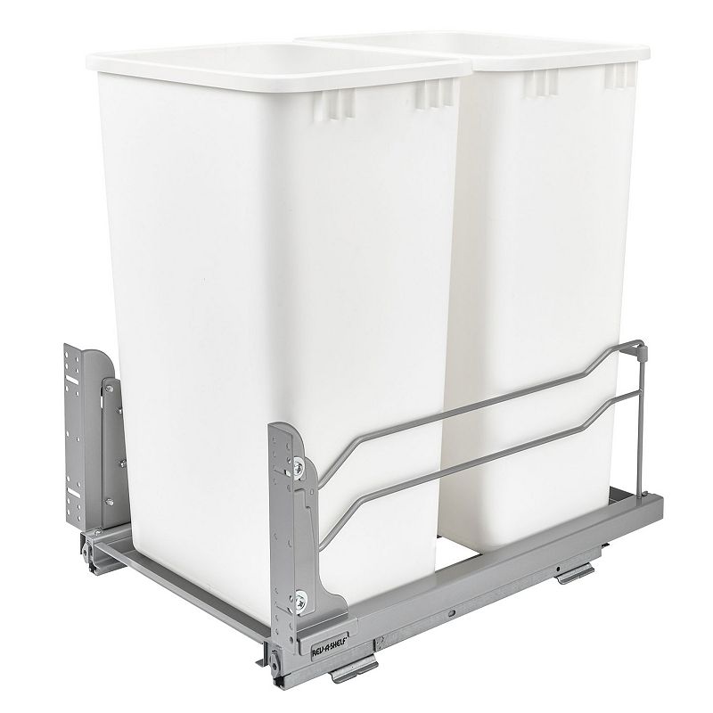 Rev-a-shelf Double Pull Out Trash Can 50 Qt With Soft-close， 53wc-2150scdm-211