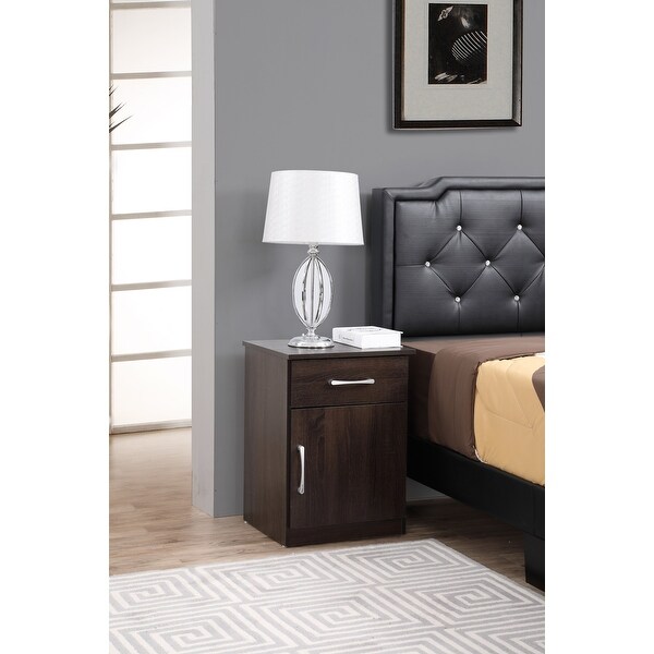 Alston 1-Drawer Nightstand (24 in. H x 16 in. W x 18 in. D) - - 35170030