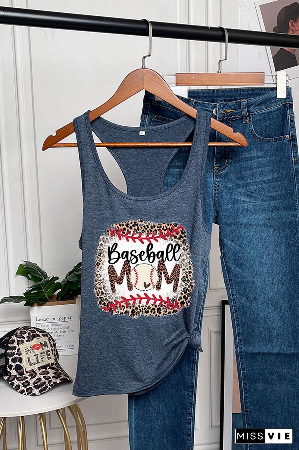 Baseball Mom Sleeveless Tank Top Wholesale