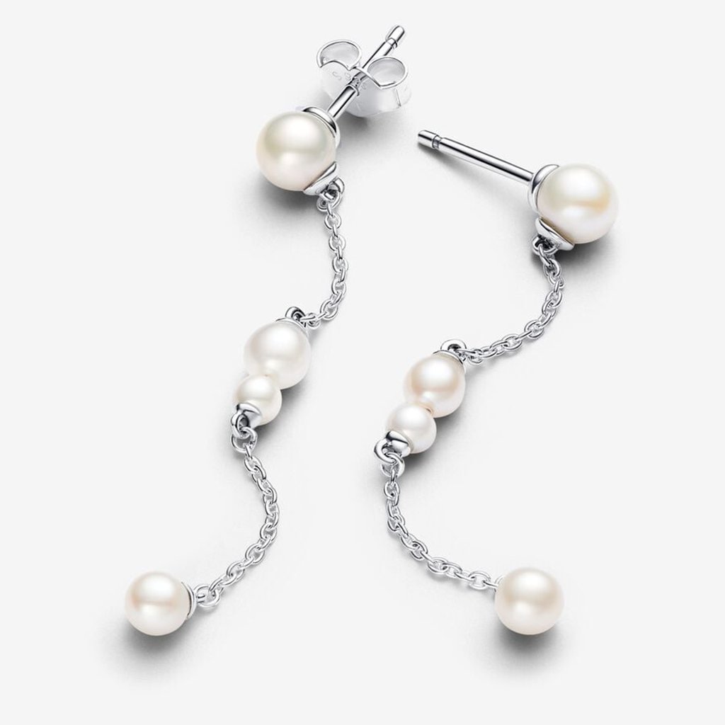 PANDORA  Treated Freshwater Cultured Pearl Drop Earrings - Sterling Silver