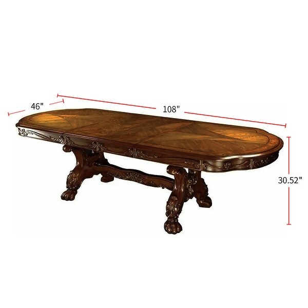 Wooden Dining Table in Antique Oak Finish - Antique Oak