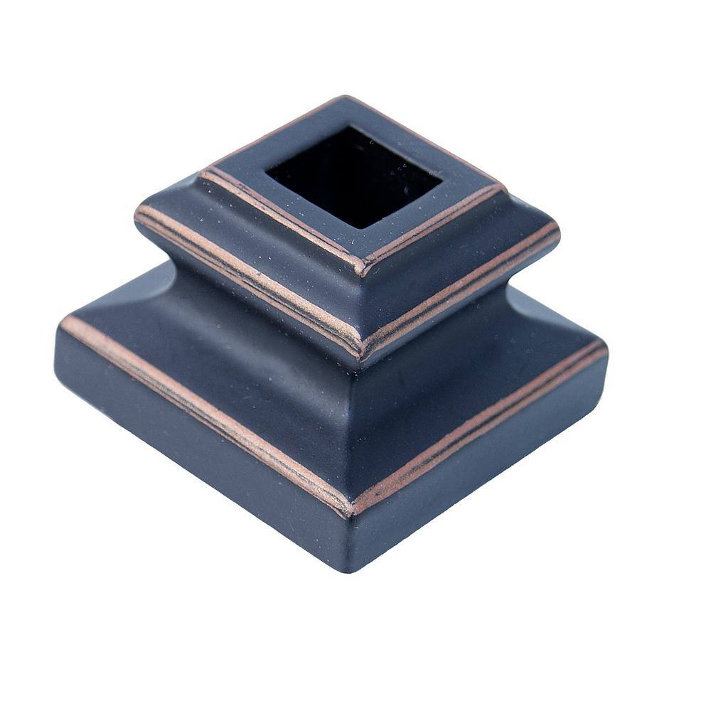 EVERMARK Stair Parts 12 in. Oil Rubbed Bronze Flat Metal Shoe I340R-000-HDA0D