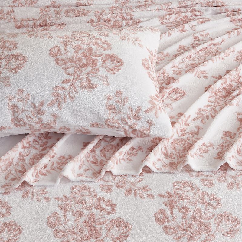 Printed Velvet Plush Ultra Soft Bed Sheet Set