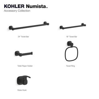 KOHLER Numista Wall Mount Robe Hook in Matte Black R30664-BL