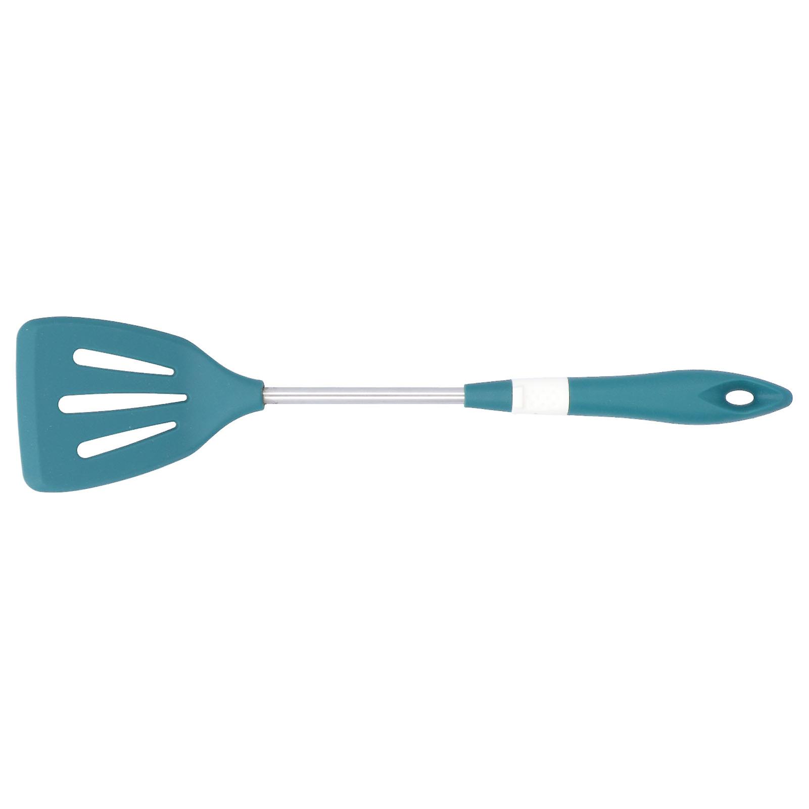 Silicone Cooking Utensils Silicone Stainless Steel Heat Insulation Anti Scalding Comfortable Grip Cooking UtensilsHollow Shovel