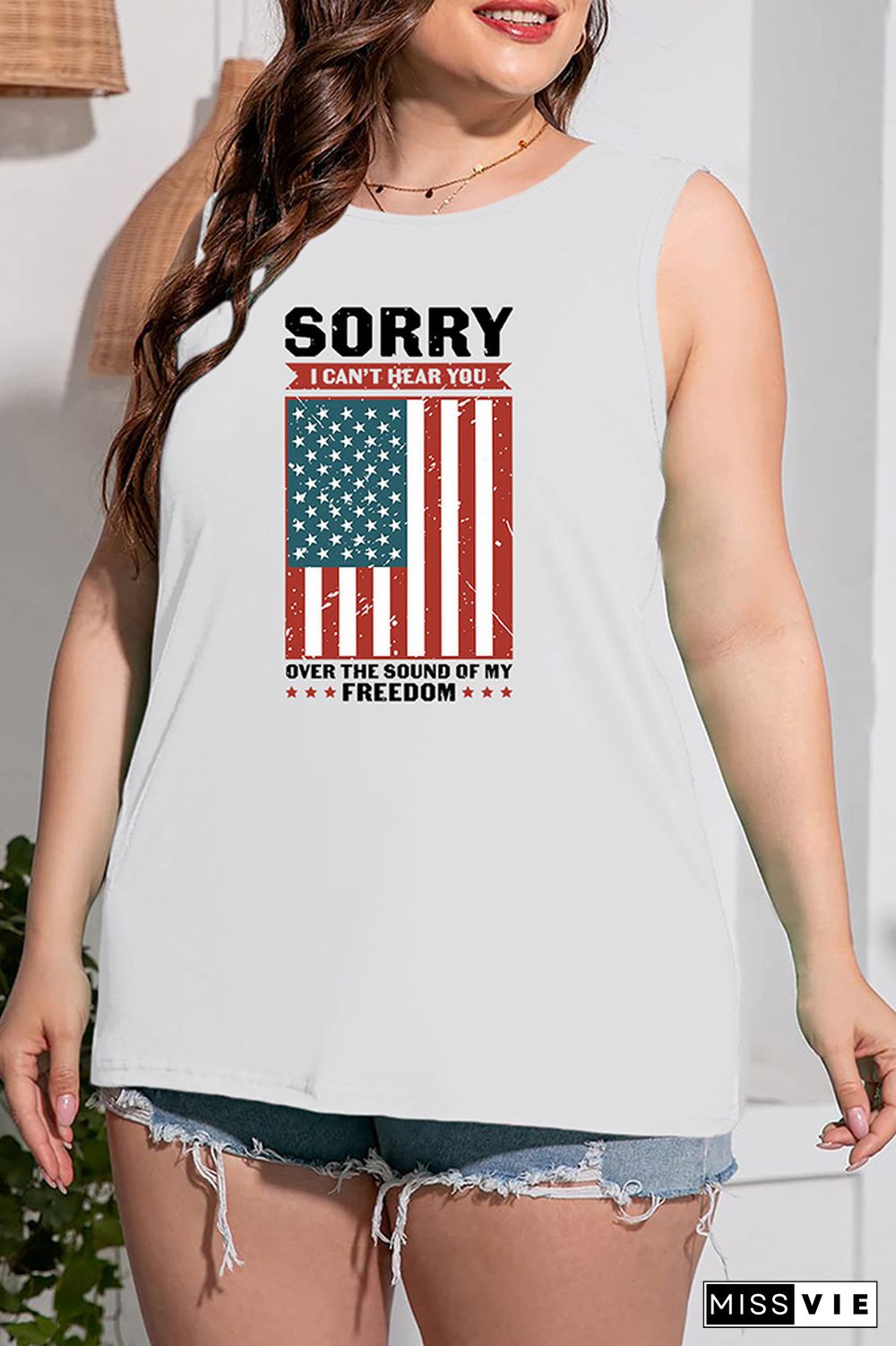 Sorry I Can't Hear You Over The Sound Of My Freedom Tank Top