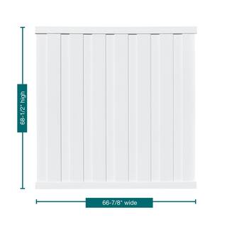 Veranda Bridgeport 6 ft. H x 6 ft. W White Vinyl Privacy Fence Panel 359464