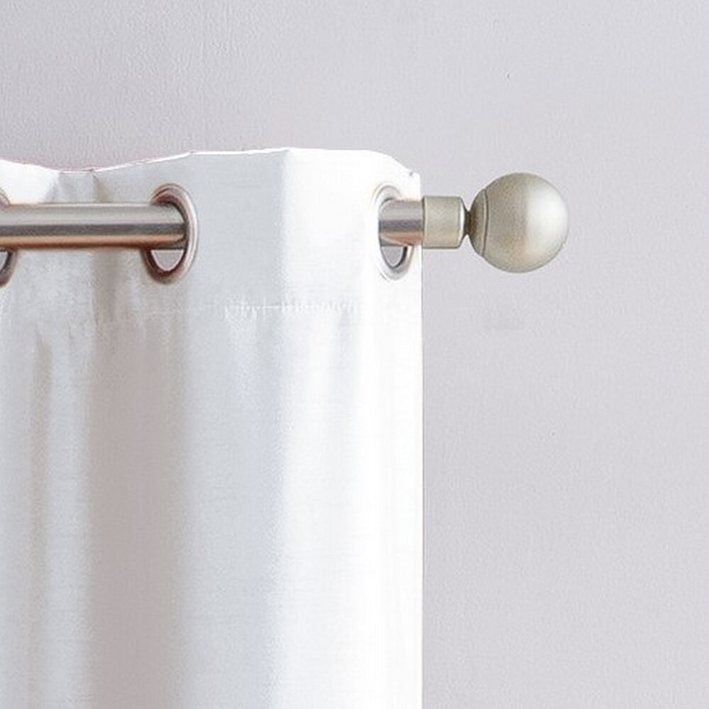 VCNY Home Aiden 2 Piece Solid Faux Silk Grommet Curtain Set   38\